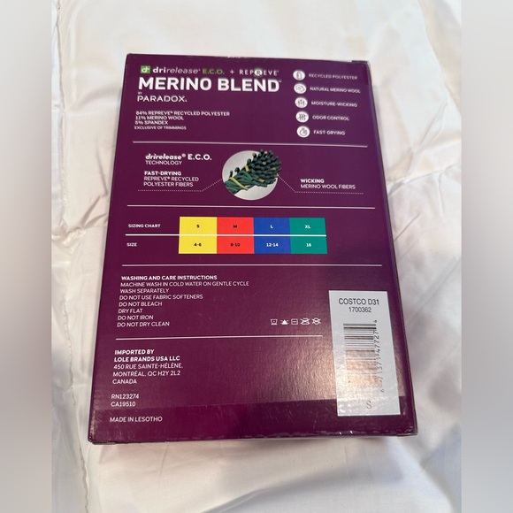 PARADOX Performance Women's Merino Blend Zip-up Base Layer Top, Size S - Picture 6 of 6